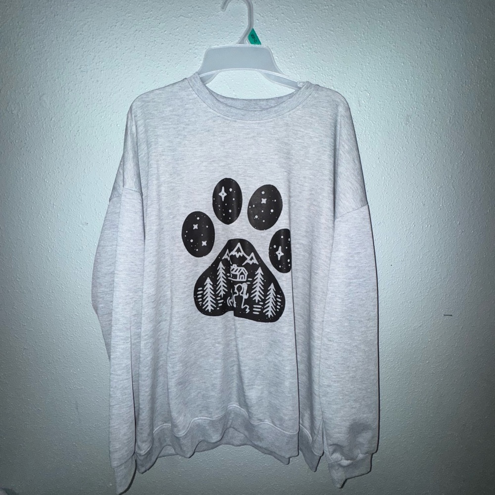 SHEIN Women's Gray Crew Neck Sweater - Picture 1 of 3